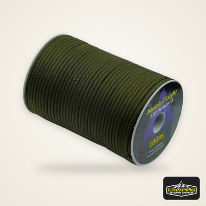 Military 550 Paracord Rope 100M 50M 31M 7 Strand 4mm Parachute Cord Camping Survival Tactical Hiking DIY Bracelet Tent Line