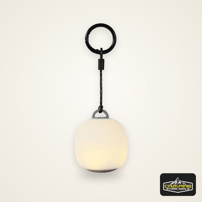 Mini Egg-Shaped Squeeze Silicone Camping Lantern, USB Rechargeable Portable LED Tent Lamp for Outdoor Picnic & Cozy Ambient Ligh