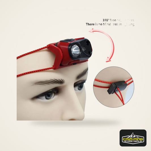 Mini Light Headlamp with Motion Sensor Front Head Light Rechargeable LED Headlight Fishing Camping Hiking Ultralight Headlight