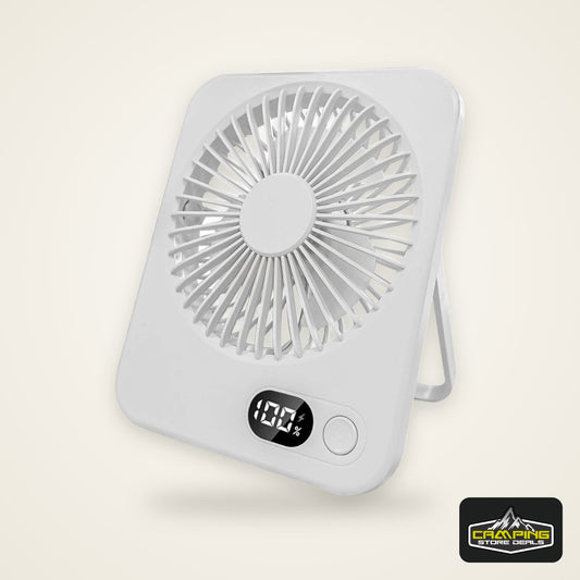Mini Portable Fan USB Desk Fan Rechargeable Table Fan Small Wall Mounted Ceiling Fan 5 Speeds Powerful Wind Foldable Camping Fan