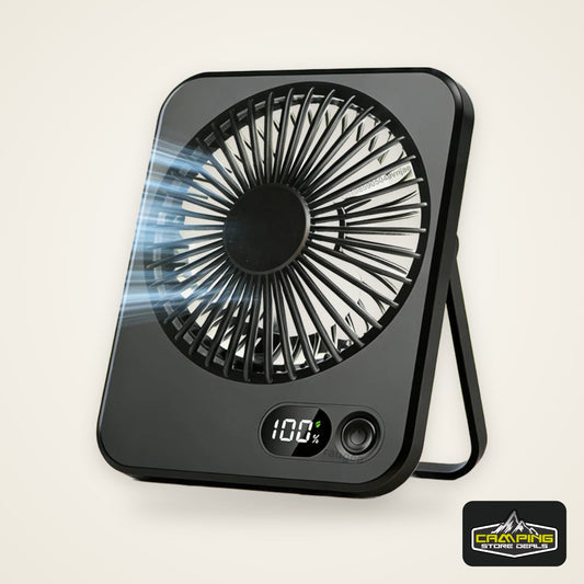 Mini Portable Fan USB Desk Fan Rechargeable Table Fan Small Wall Mounted Ceiling Fan 5 Speeds Powerful Wind Foldable Camping Fan