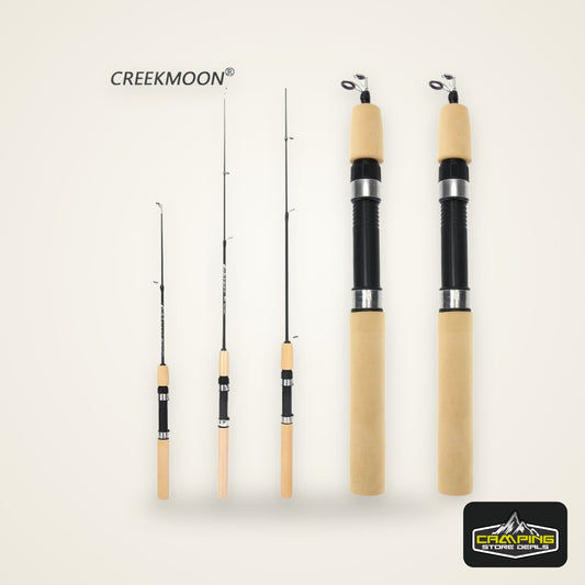 Mini Telescopic Ice Fishing Rod Portable Carbon Fiber River Shrimp Carp Fishing Pole for Winter Fish Rods Tackle 60/80/100cm