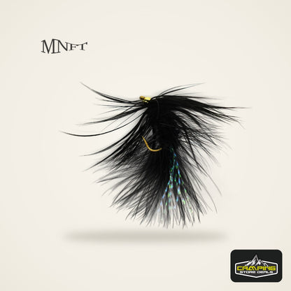 MNFT Black Beadhead Woolly Buggers (10 Pack)