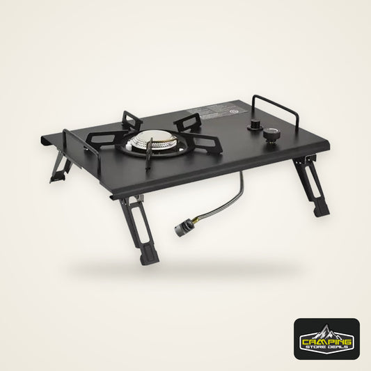 Mountainhiker Camping Folding Lift Removable Multi Unit IGT Table Gas Stove Portable Camp BBQ Grill Table Outdoor Picnic table