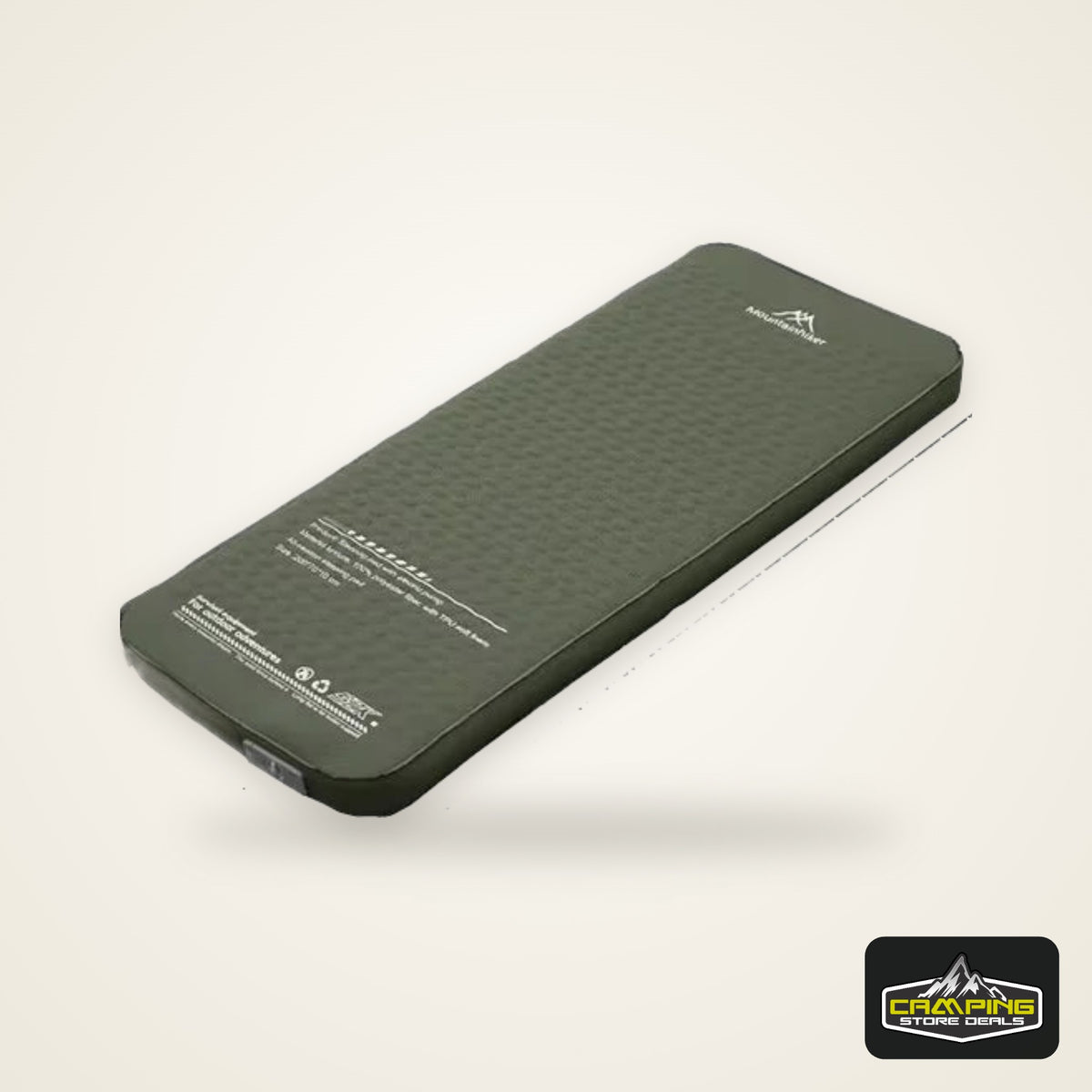 MOUNTAINHIKER Single Double Person Self-inflating Mattress Thick 10cm Compact Folding Camping Sleeping Bed Pad Air Mat Floor