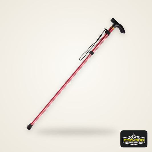 Multifunction Walking Stick Trekking Poles Telescopic Fold Crutches Hiking Stick Crutch Elderly Metal Stick Walking Cane Outdoor