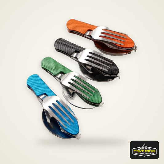 Multifunctional Camping Knife，Spork，Remove Folding Knife，Fork and spoon，Convenient Outdoor Tableware，Suitable for Camping