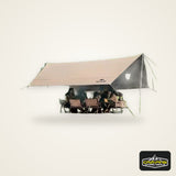 Naturehike Camping Sun Shelter Summer 10-12 Person Awning 17㎡ Sunshade Ourdoor Park Beach Tent Tarp Vinyl Coating Canopy