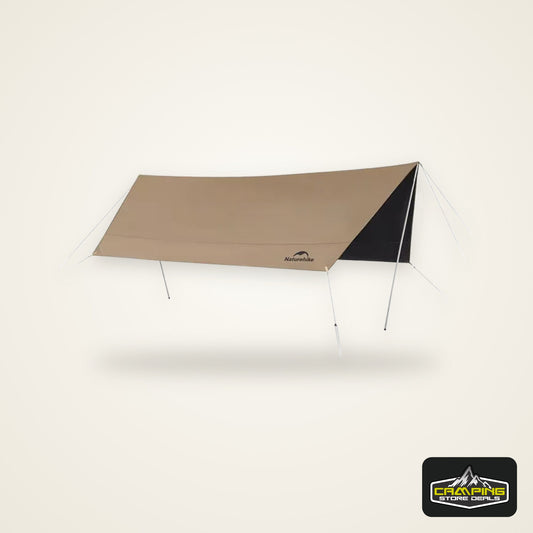 Naturehike Camping Sun Shelter Summer 10-12 Person Awning 17㎡ Sunshade Ourdoor Park Beach Tent Tarp Vinyl Coating Canopy