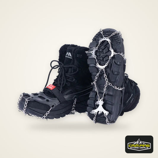Naturehike-Non Slip Climbing Crampons Cleats Shoe Cover Ice Gripper for Spikes Hiking Winter Manganese Steel Outdoor Cleats Shoe