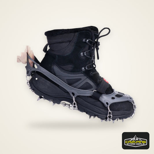 Naturehike-Non Slip Climbing Crampons Cleats Shoe Cover Ice Gripper for Spikes Hiking Winter Manganese Steel Outdoor Cleats Shoe