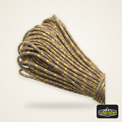 New Gold Silver 550 Paracord Parachute Cord Lanyard Mil Spec Type III 7 Strand Core 100 FT 19 Colors