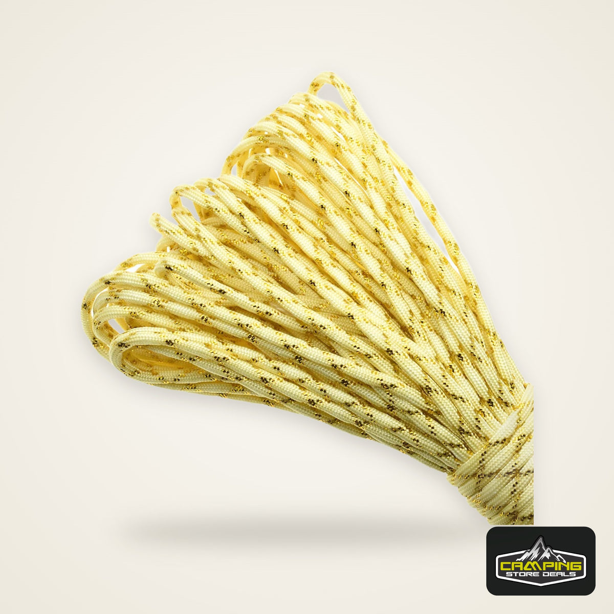 New Gold Silver 550 Paracord Parachute Cord Lanyard Mil Spec Type III 7 Strand Core 100 FT 19 Colors