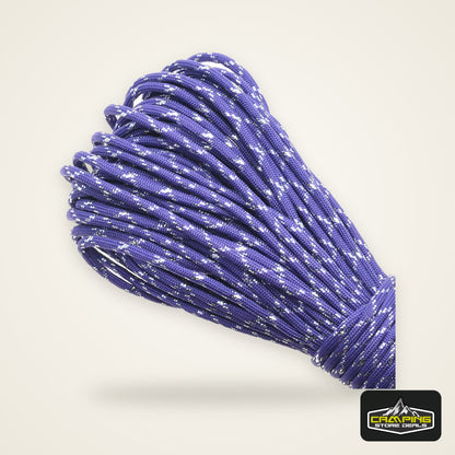 New Gold Silver 550 Paracord Parachute Cord Lanyard Mil Spec Type III 7 Strand Core 100 FT 19 Colors
