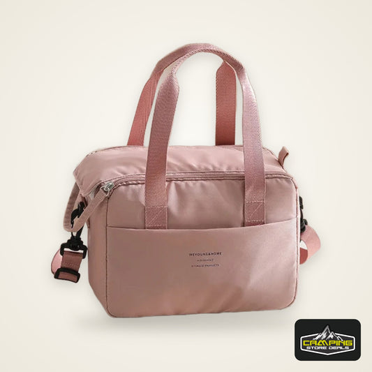 New Portable Lunch Bag For Women Thermal Insulated Lunch Box Tote Cooler Handbag Waterproof Bento Pouch Office Food Shoulder Bag