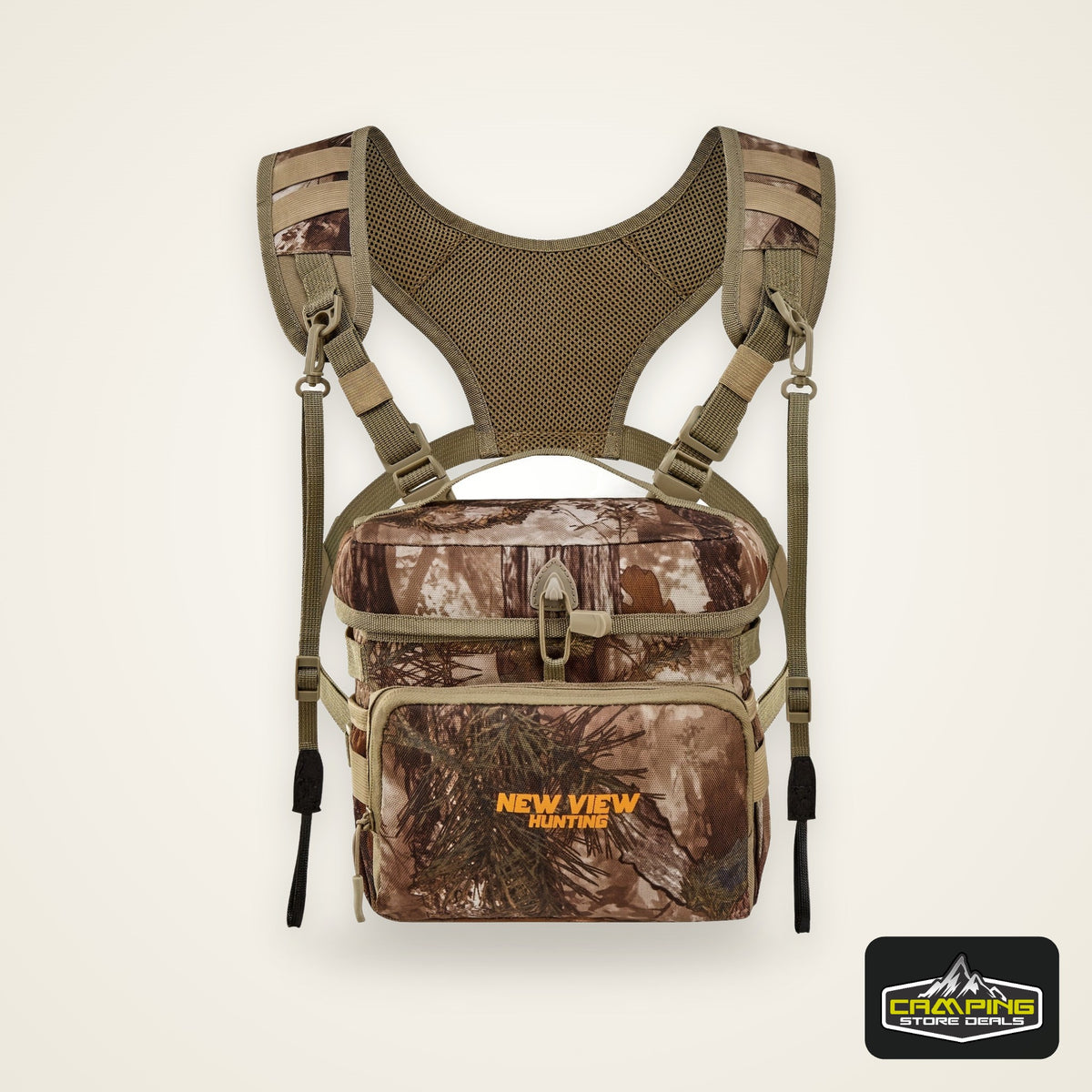NEW VIEW Adjustable Outdoor Vest Bag For Men, Breathable Chest Bag With Handle, Camouflage Camping Bag Hiking Bag Mountaineering Bag For Wilderness Enthusiast, Explorer