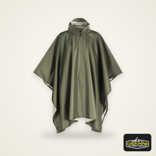 Outdoor 3 In 1 Military Raincoat Hooded Sleeve Waterproof Rain Poncho Motorcycle Rain Cover Camping Hiking Travel Rainwear Tent