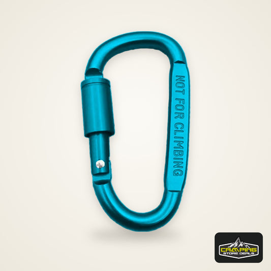 Outdoor Aluminium Alloy Sports Keychain High Quality Multi Colors with Lock D-shape Carabiner Camping Hiking Hook Outdoor Tool