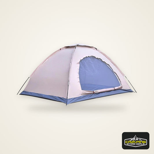 Outdoor camping tent, hand-built rain and sun protection hiking tent, double bed for couples and children, portable windproof