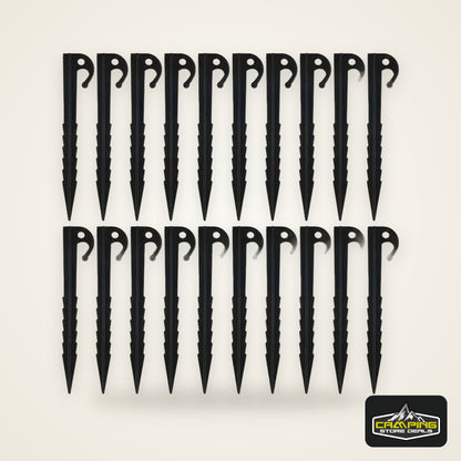 Outdoor Camping Tent Nails Sand Ground Triangular Stake Ground Awning Camping Tools Plastic Tent Pegs Nail Accessories 20/10pcs
