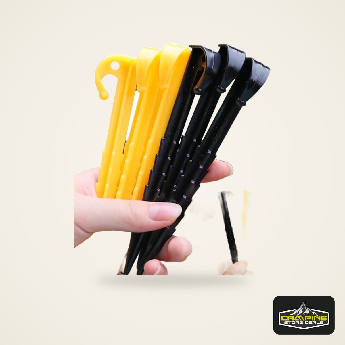 Outdoor Camping Tent Nails Sand Ground Triangular Stake Ground Awning Camping Tools Plastic Tent Pegs Nail Accessories 20/10pcs