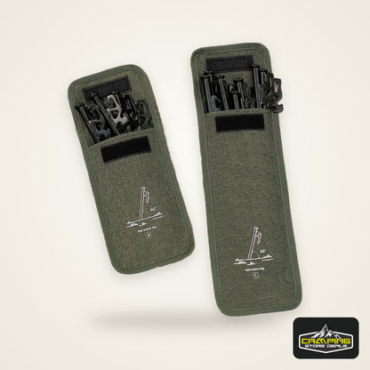 Outdoor Camping Tent Pegs Storage Bag Oxford Cloth Hammer Wind Rope Accessories Storage Nail Supplies Travelling Tent Storage
