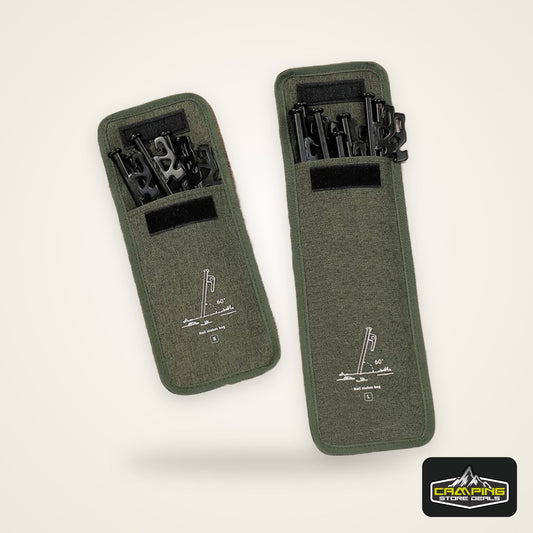 Outdoor Camping Tent Pegs Storage Bag Oxford Cloth Hammer Wind Rope Accessories Storage Nail Supplies Travelling Tent Storage
