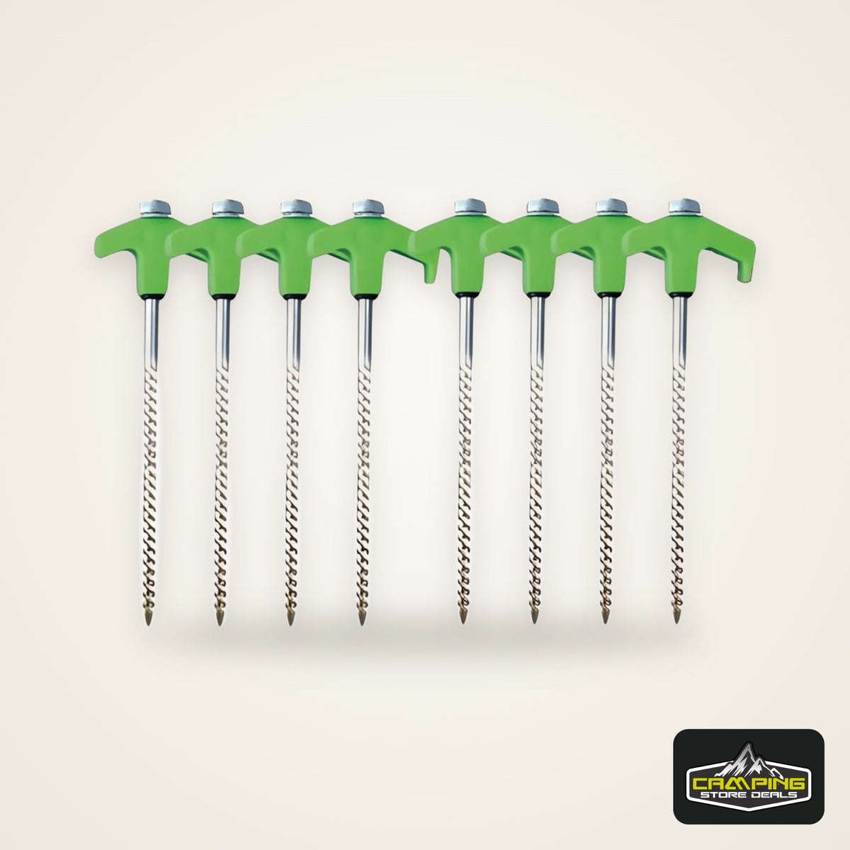 Outdoor Camping Tent Stakes Versatile Anchoring Metal Threaded Tent Spikes for Securing Tents Canopies Tarps