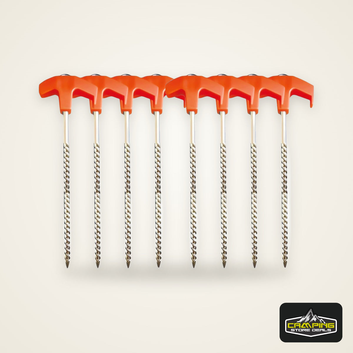 Outdoor Camping Tent Stakes Versatile Anchoring Metal Threaded Tent Spikes for Securing Tents Canopies Tarps