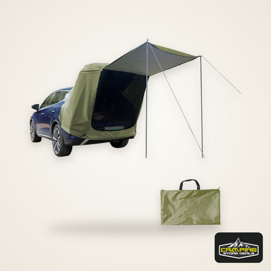 Outdoor Car Rear Tent Camping Picnic Car Rear Tent with Canopy Car Rear Extension Tent Sunshine-Proof Rain-Proof Car Rear Tent