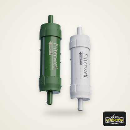 Outdoor Mini Water Filter Straw Water Purification for Survival or Emergency Supplies Portable Micron Water Purifier for Storm