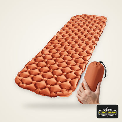 Outdoor Sleeping Pad Camping Inflatable Mattress Ultralight Air Cushion Travel Mat Folding Bed No Headrest For Travel Hiking