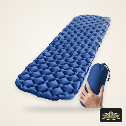 Outdoor Sleeping Pad Camping Inflatable Mattress Ultralight Air Cushion Travel Mat Folding Bed No Headrest For Travel Hiking