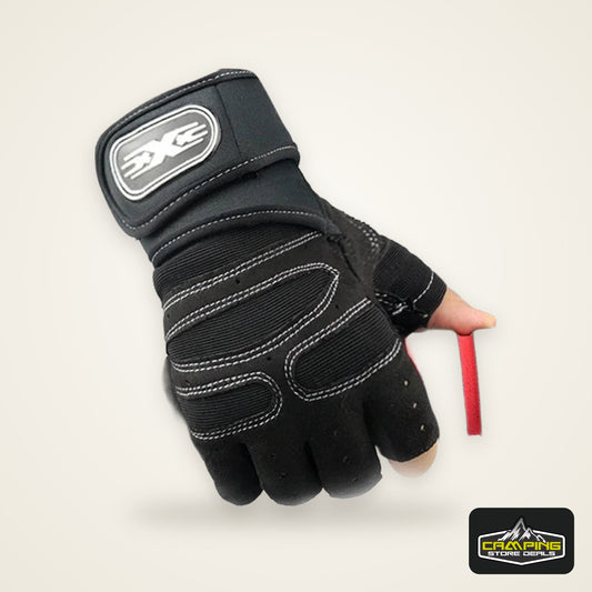 Outdoor Sport Gloves for Men Women Wrist Guard Fitness Gym Cycling Hiking Boxing Exercise Training Workout Long Wrist Fingerless