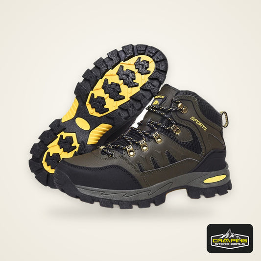 Outdoor Waterproof Hiking Boots Men's Women's Spring And Autumn Hiking Wear-resistant Mountain Sports Boots Hunting Sports Shoes