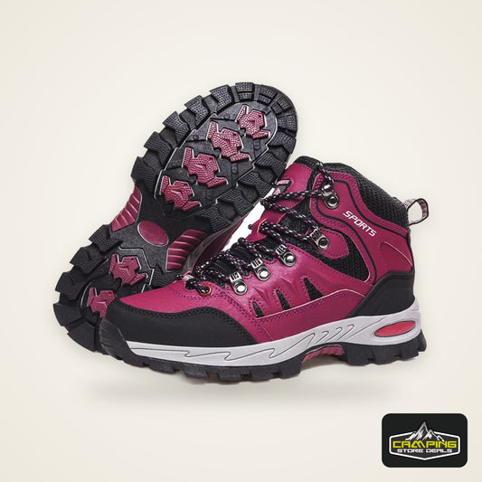 Outdoor Waterproof Hiking Boots Men's Women's Spring And Autumn Hiking Wear-resistant Mountain Sports Boots Hunting Sports Shoes