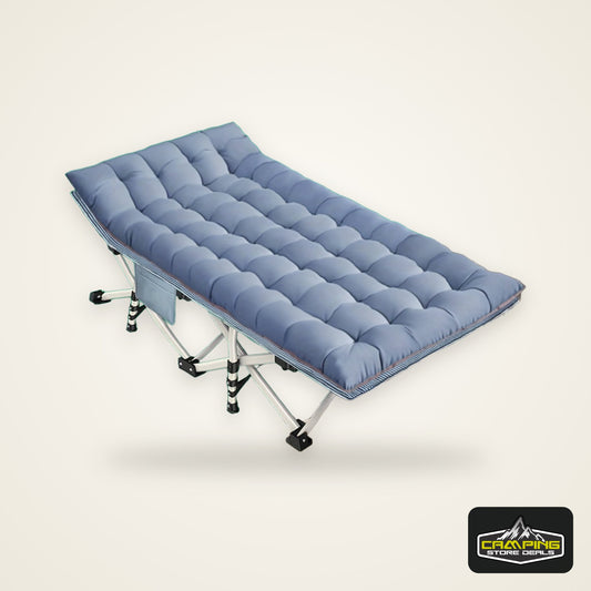 Oversize XXL Folding Camping Cot Extra Wide Heavy Duty Guest Bed with Mattress Max Load 700lbs Cots for Sleeping for Adults Kids Portable Bed Travel for Outdoor Beach Garden Fishing Vacation 79" L X 32" W X 18" H Camping Hunt