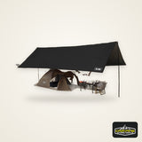 Oxford Large Tarp Waterproof 4x6m Sun Shelter Outdoor Camping Awning Tent Big Tarp Shade Canopy for Family Beach Hiking