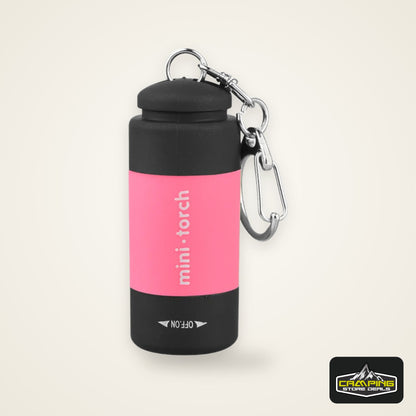 Pocket Keychain Flashlight Waterproof Outdoor Hiking Camping Mini FlashlightUSB Rechargeable LED Multifunctional Strong Light
