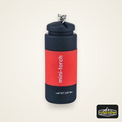 Pocket Keychain Flashlight Waterproof Outdoor Hiking Camping Mini FlashlightUSB Rechargeable LED Multifunctional Strong Light