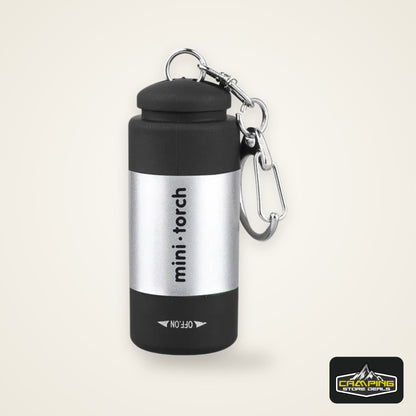 Pocket Keychain Flashlight Waterproof Outdoor Hiking Camping Mini FlashlightUSB Rechargeable LED Multifunctional Strong Light