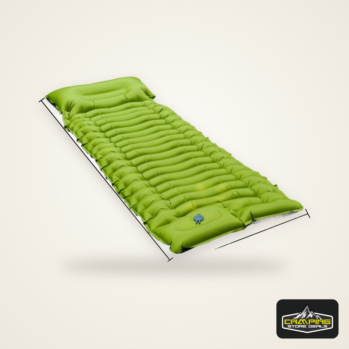 [Portable Camping Bed] Lightweight 1-Person Portable Inflatable Camping Bed | Compact Self-Inflating Outdoor Sleeping Pad with Non-Slip Base, Easy Setup for Camping, Travel, Backyard, Durable Fabric