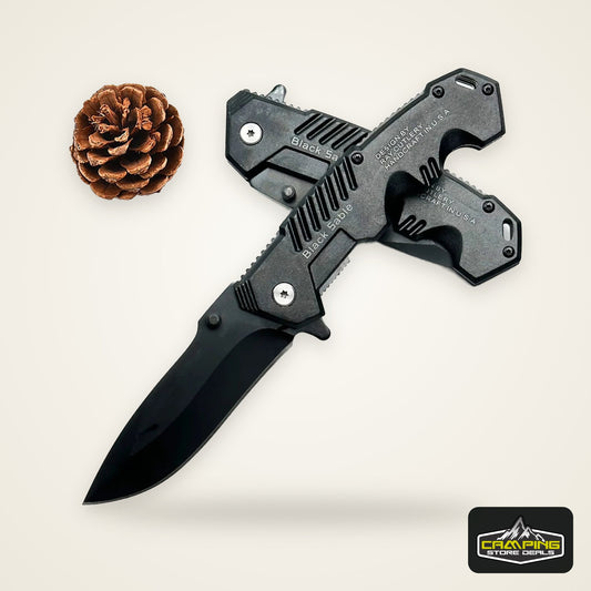 Portable Multifunctional Folding Survival Knife with Sharp Pocket Knife Suitable for Outdoor Camping and Wilderness Survival
