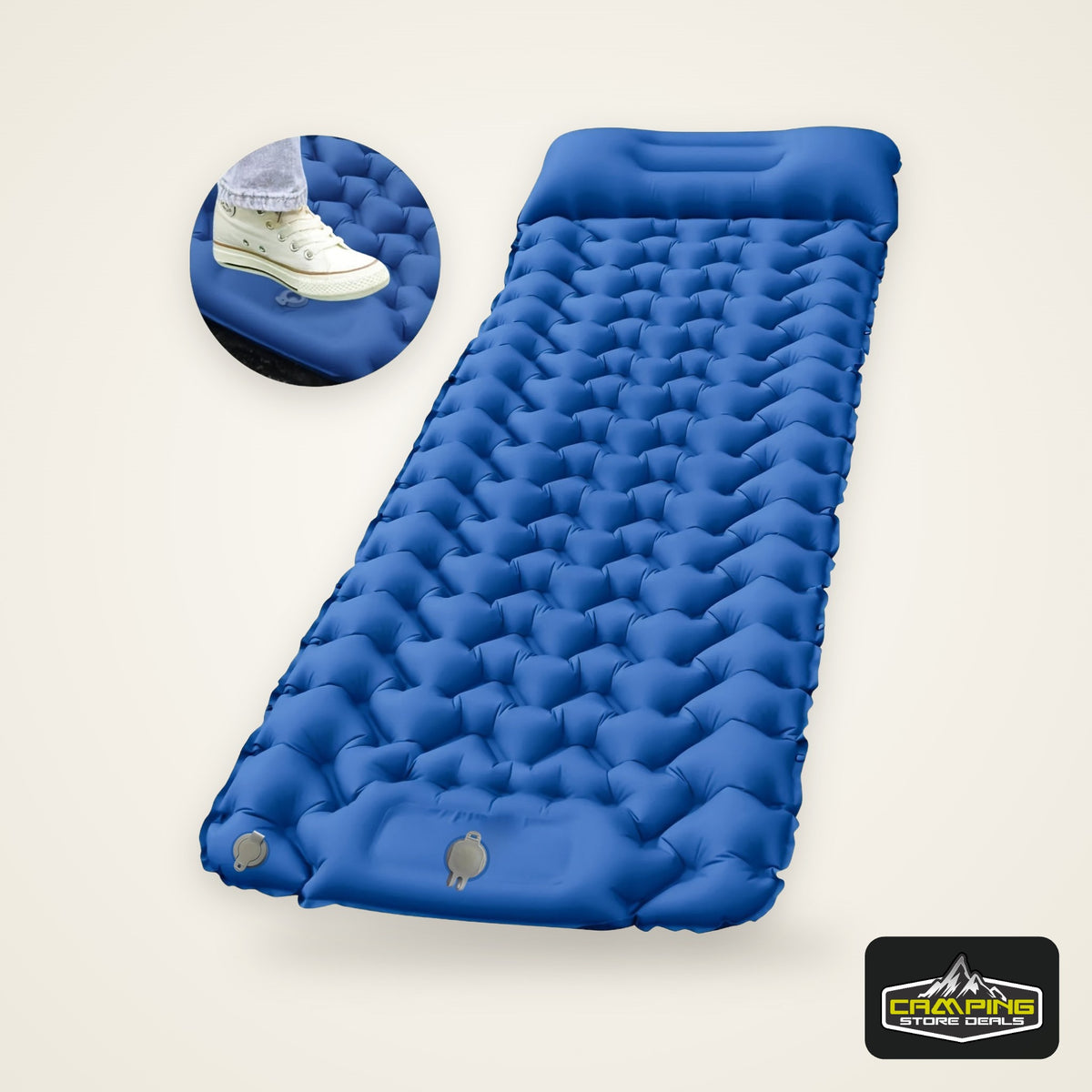 Portable Sleeping Pad, Camping Inflatable Mattress With Pillows, Folding Ultralight Air Cushion For Outdoor Hiking Trekking