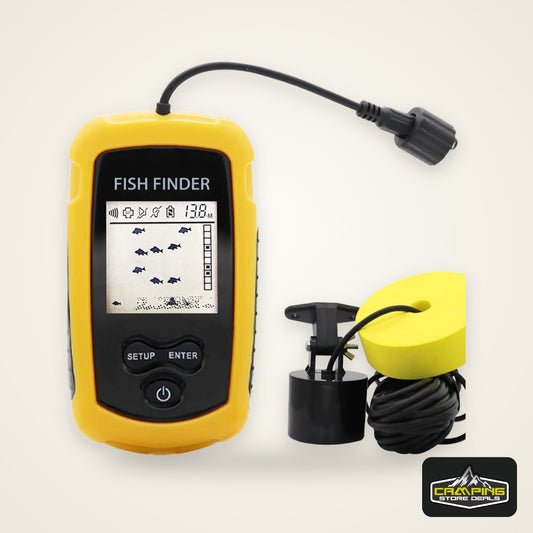 Portable Sonar Fish Finder with Fish Alarm, 100m Depth