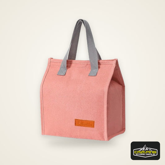 Portable Thermal Insulated Lunch Bag Simple Large Capacity Handle Lunch Tote for Work Picnic Travel Lunch Box