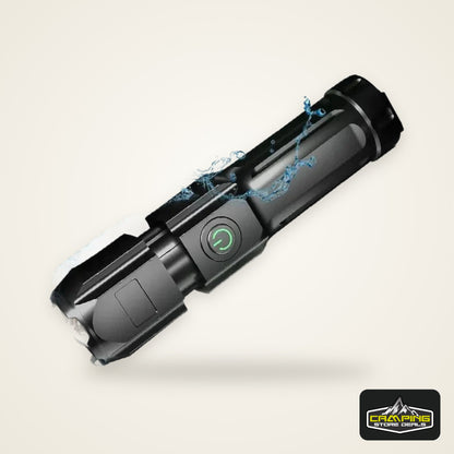 Powerful LED Flashlight Rechargeable USB 18650 Waterproof Zoom Fishing Hunting Camping 100,000 Lumens Tactical Flashlight LED FL