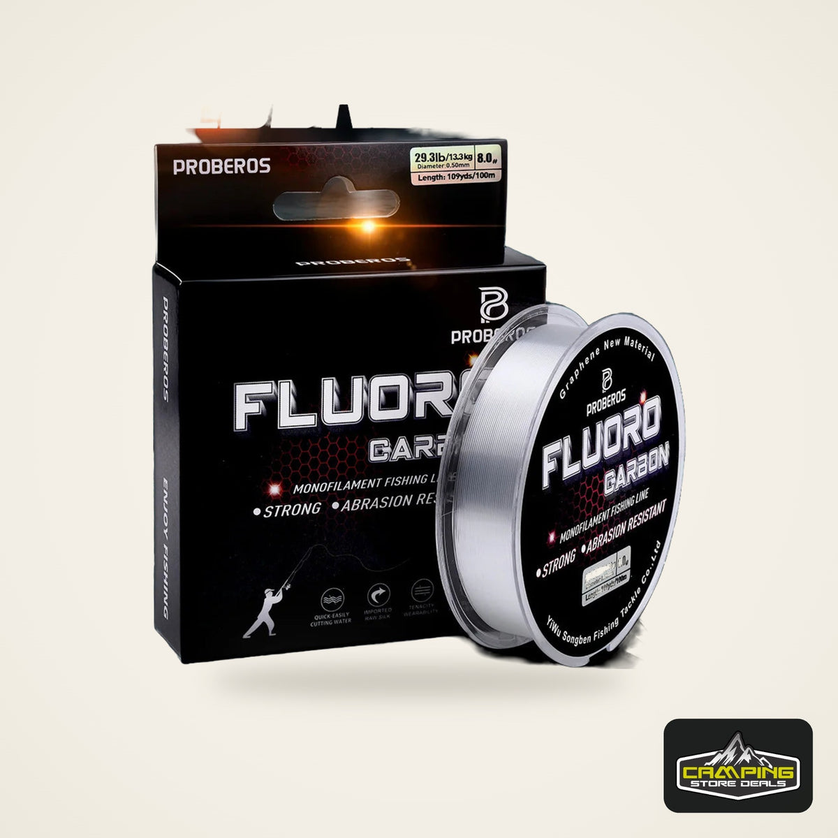 PRO BEROS Fluorocarbon Coated Line 100m (2.2-29.3 lb)