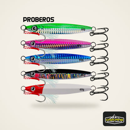 PRO BEROS 3D Eye Metal Jigs (5 Pack)