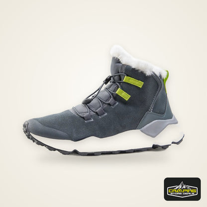 RAX Hiking Boots Men Waterproof Winter Snow Boots Fur lining Lightweight Trekking Shoes Warm Outdoor Sneakers Mountain Boots Men